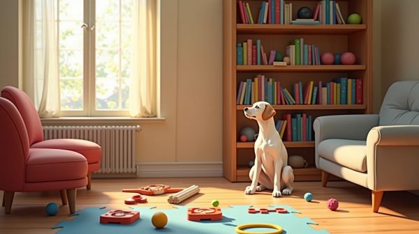 Stimuler son chien en appartement avec des activités amusantes